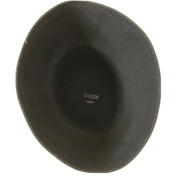 Geo. W Bollman & Co Women's 100% Wool Felt Hat Round Black OSMS - Picture 4 of 4
